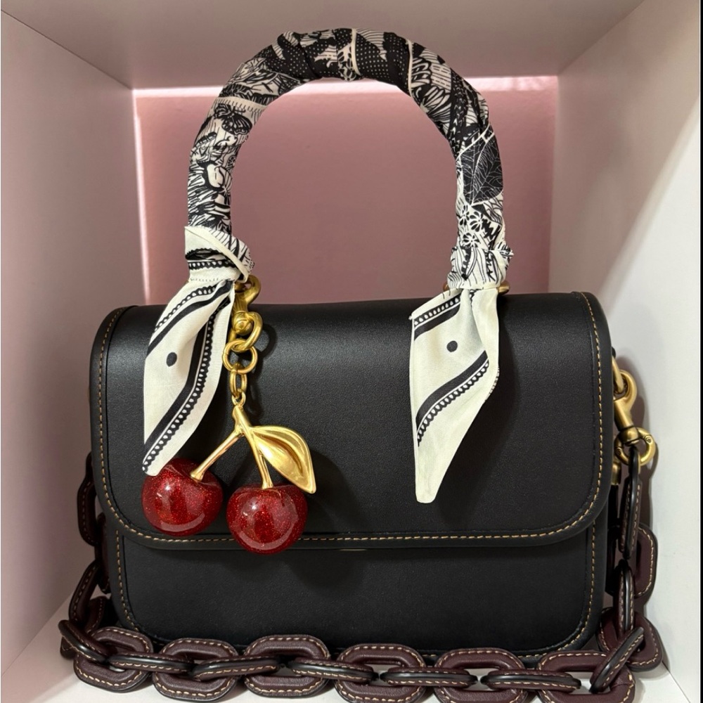 Coach Black Rogue top handle bag. Coach premiere line! Never carried it!